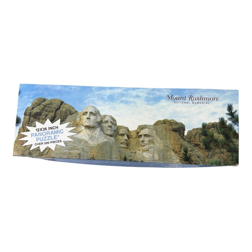 Mount Rushmore National‎ Memorial 12x36 Panoramic Jigsaw Puzzle 500 Piece